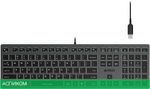 Клавиатура A4Tech Fstyler серый/неоновая подсветка (FX60H GREY/NEON)