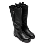 Кожаные сапоги-казаки Patrizia Pepe - черный(8Y0106 L034)