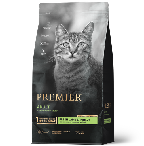 Premier cat lamb & turkey adult ягненка с индейкой для кошек