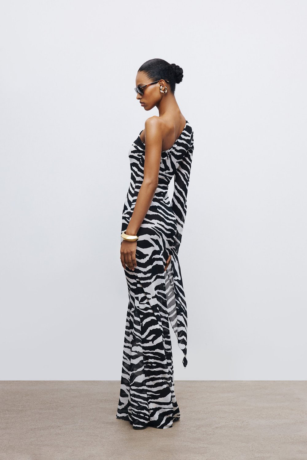 Платье OREE Зебра, Черно-Белый