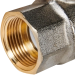 Кран шаровой полнопроходной STOUT - 3/4" (НР/ВР, PN40, Tmax 150°C, ручка-бабочка черная)