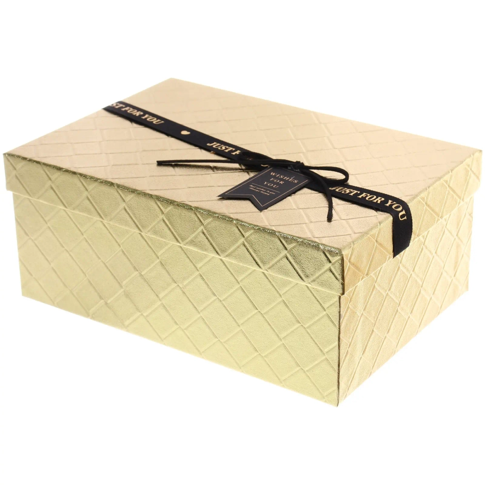 Коробка подарочная «Лучшие моменты» 23*16*9,8 см, Золото