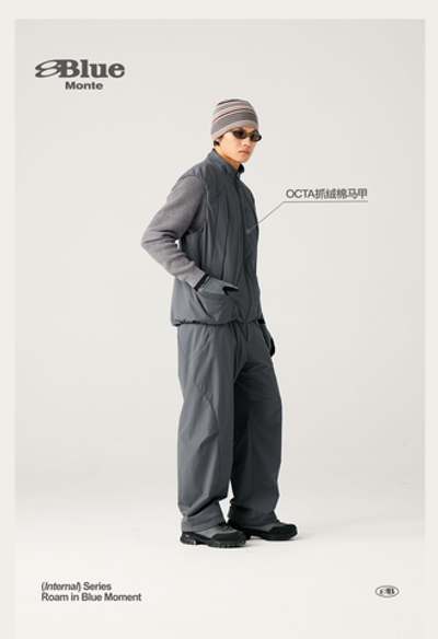 Брюки Nothomme Blue OCTA Men's Ultra-Light Water-Resistant Fleece Warm Hiking Pants – Soft & Breathable for Fall/Winter.