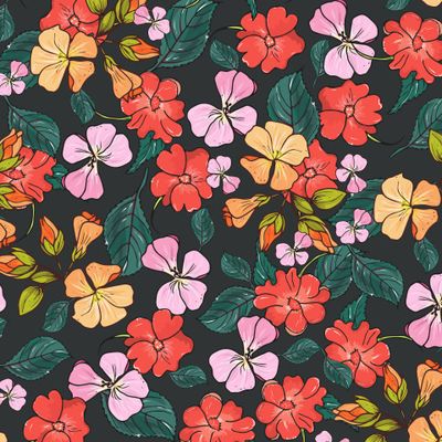 яркие цветы