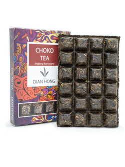 OZ1034OZ Чай прессованный красный Дянь Хун "Choko Tea" чай 24 (ча чжуань, 100гр)