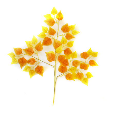 Ветка берёзы/желтый, коричневый