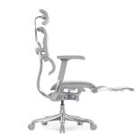 Кресло FALTO Ergohuman Luxury 2 с подножкой ( серый каркас /сетка светлаяT-168-B2 Natural)