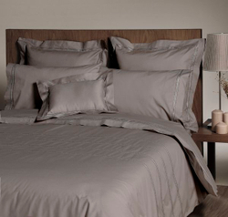 Постельное белье 2 спальное евро Bovi Акцент умбра