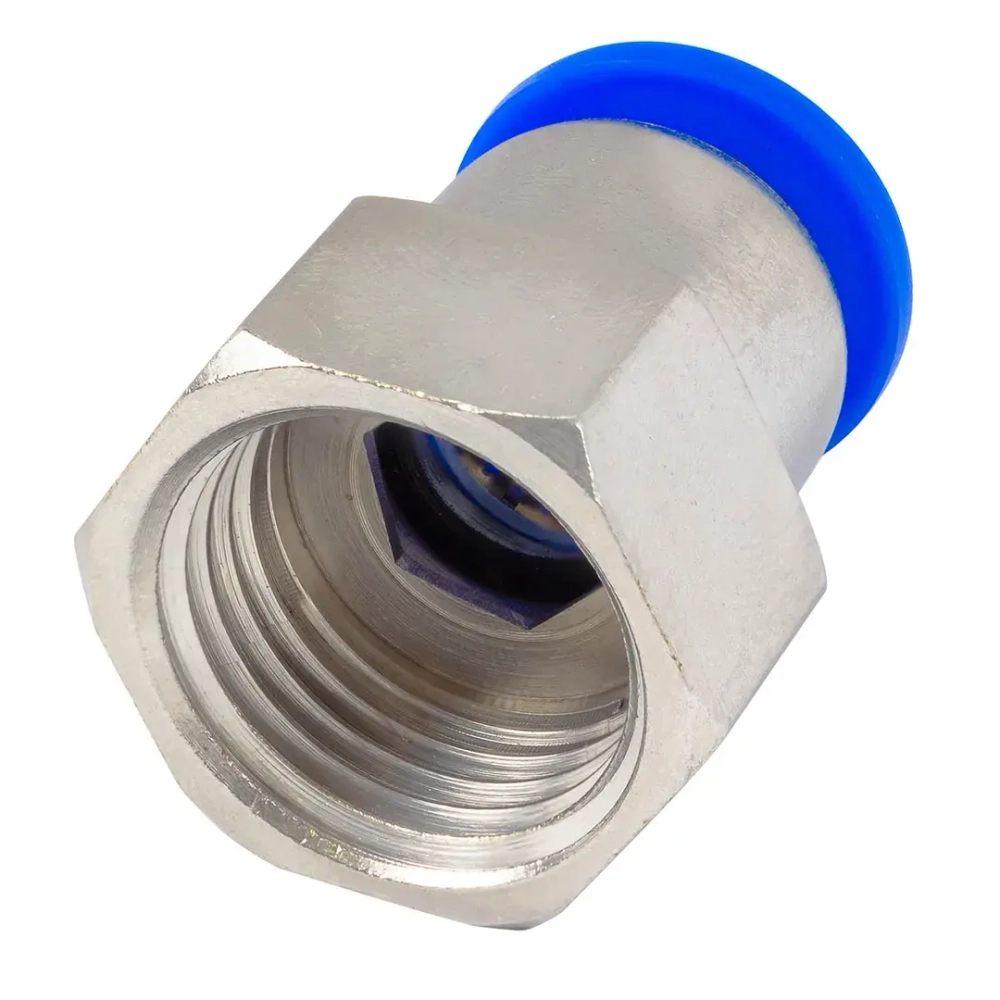 Фитинг для пластиковых трубок 12мм с внутренней резьбой 1/2'' Forsage F-SPCF12-04