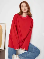 Лонгслив Toccotwo Coral neck Красный