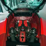 Карбоновая центральная крышка замка двигателя для Ferrari 488 GTB Spider 2015-2020 Феррари