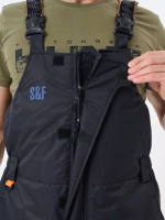 Костюм-поплавок TritonGear S&F Skif -40 (Таслан), Полукомбинезон, Черно-оранжевый