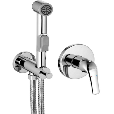LM1219C плюс Эдванс Смеситель с гигиеническим душем, встраиваемый, хром