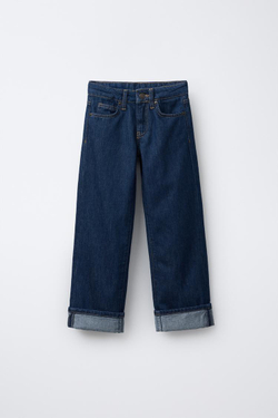 ZARA Х BENSIMON ® ДЖИНСЫ ПРЯМОГО КРОЯ, СИНИЙ