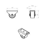 РОЛИК МЕТАЛЛИСТ ВЫКАТНОЙ H29 ЦИНК