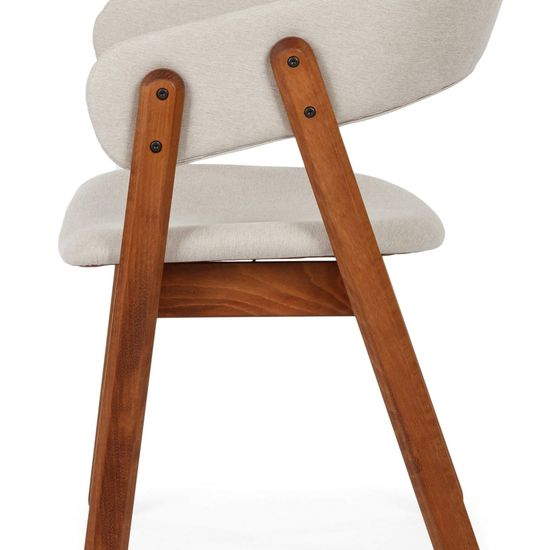 Стул Devlin Soft дерево и бежевая ткань 