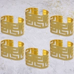 Набор колец для салфеток 6шт «Олимпия» 5,5*3см, золото