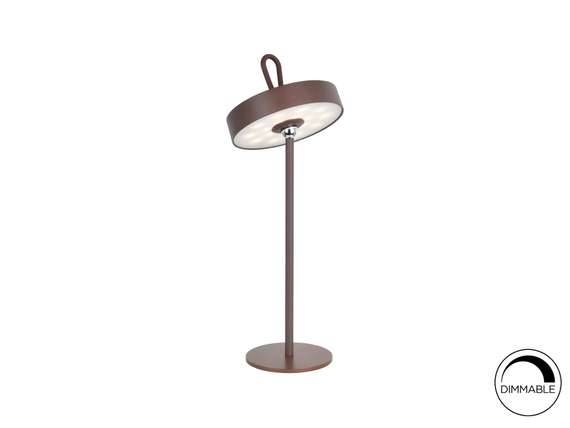 Настольная лампа Gong LED с отделкой Corten