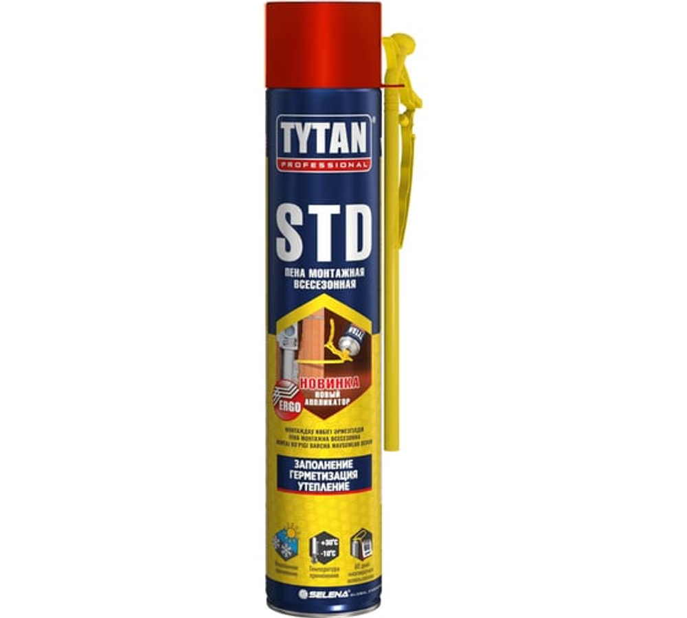 Монтажная всесезонная пена Tytan PROFESSIONAL STD ERGO 750 мл