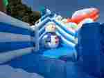 Наземный надувной аквапарк «Морское царство 3» с фигурой пингвина 23*23*6 м