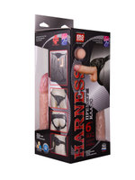 Кожаный пояс харнесс премиум класса WOMAN LONG(S) с 3 насадками