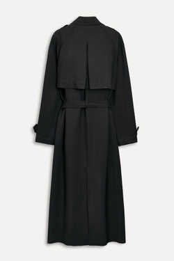 ZARA ТРЕНЧ ОВЕРСАЙЗ — 50TH ANNIVERSARY, ЧЕРНЫЙ