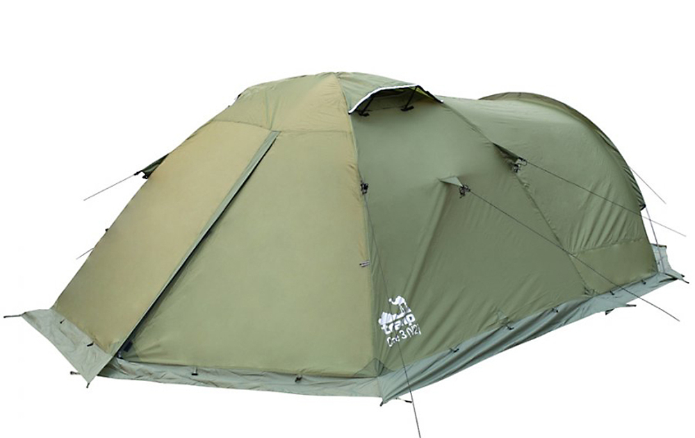 Палатка Tramp Cave 3 (V2) зеленая