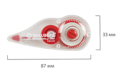 Корректирующая лента BRAUBERG 5мм*6м красный (1/12) 226809