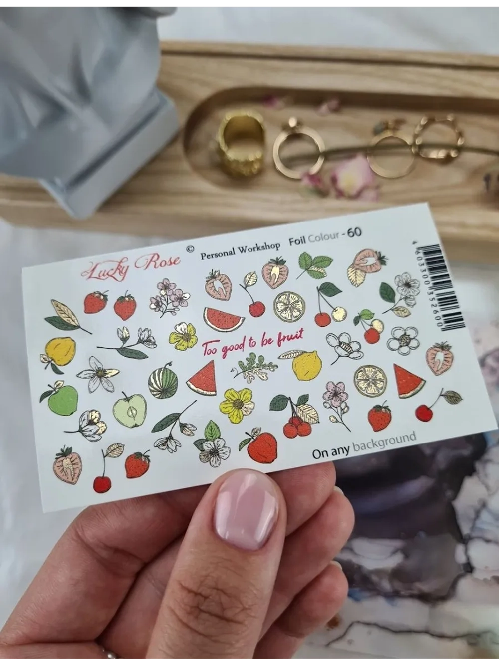 Набор слайдеры 2шт Lucky Rose. Foil 060, 061