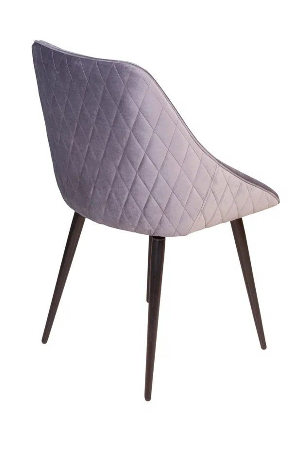 Стул Neo ромб, поворотный на 360 градусов, бархат светло-серый 26/опора конус