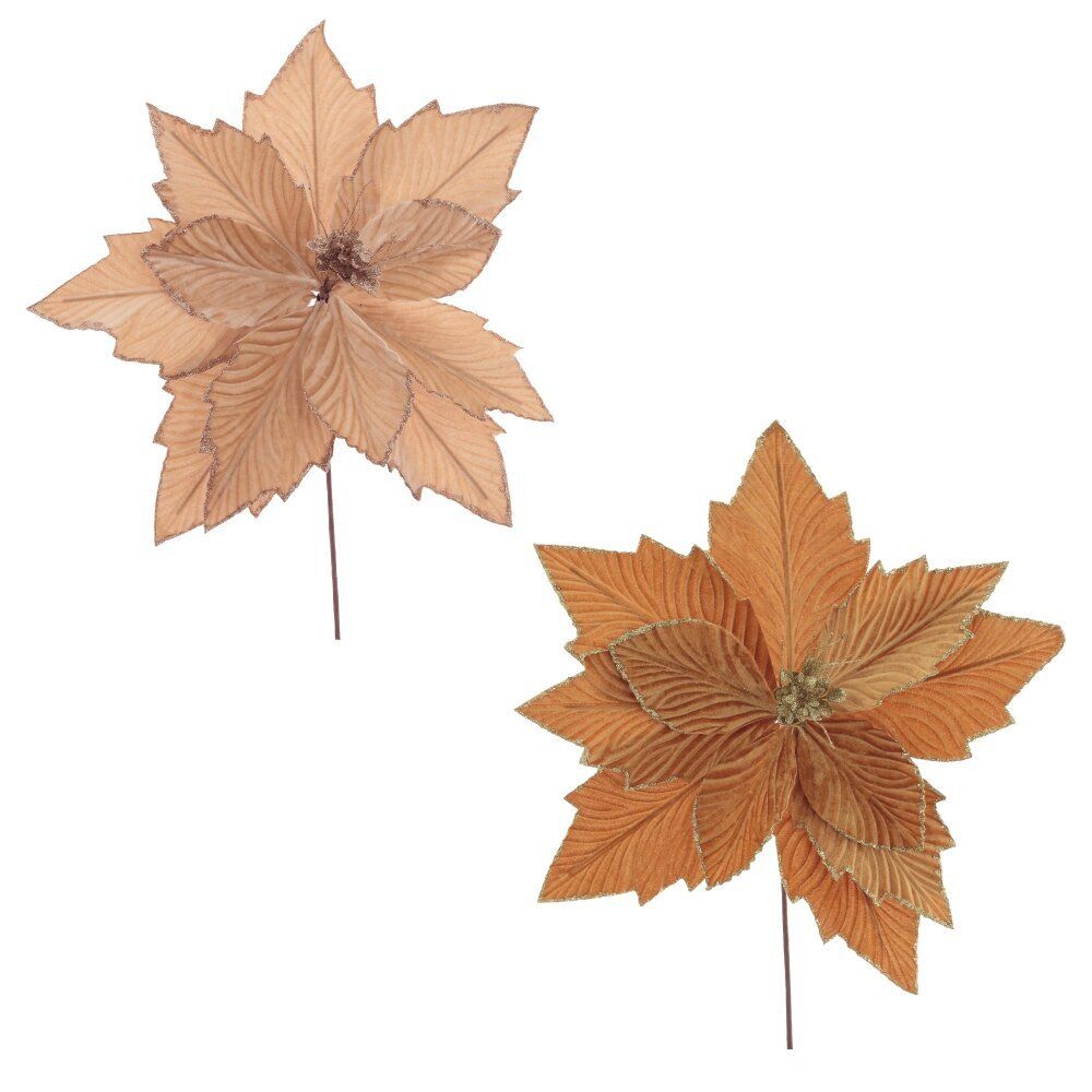 GAEM Цветок искусственный "Пуансеттия", L42 W42 H45 см, 2в.