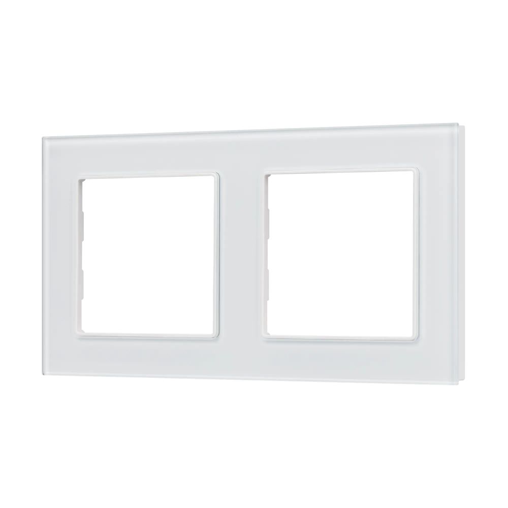 Рамка стеклянная FRM-GLARE-GS-2-WH (Arlight, -) 043796