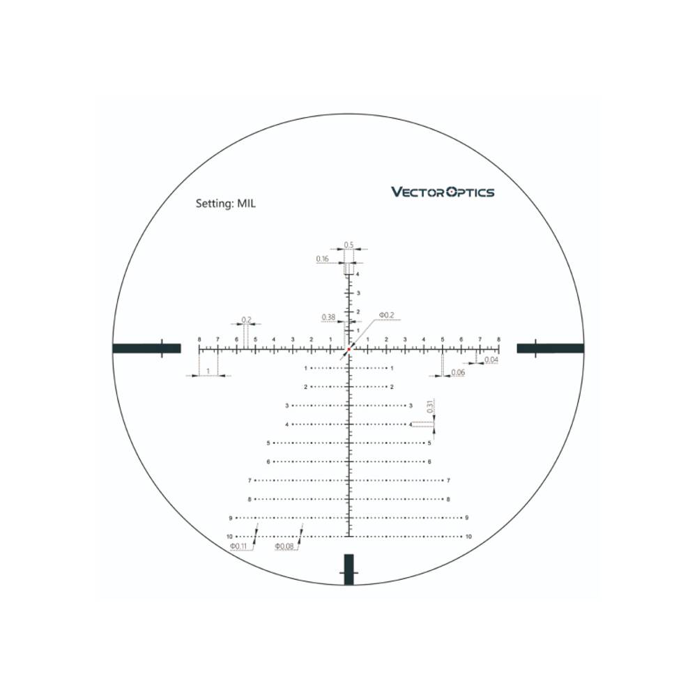 Оптический прицел Vector Optics FFP Continental x6 3-18x50 ( установка на Тигр, СВД, ОП-СКС, ВПО-208 / Сетка VCT / с подсветкой )