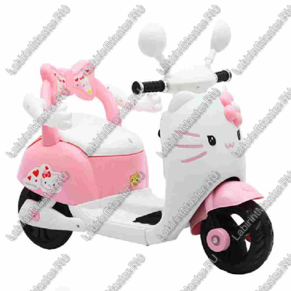 Детский электромотоцикл "Kids electric scooter" розовый