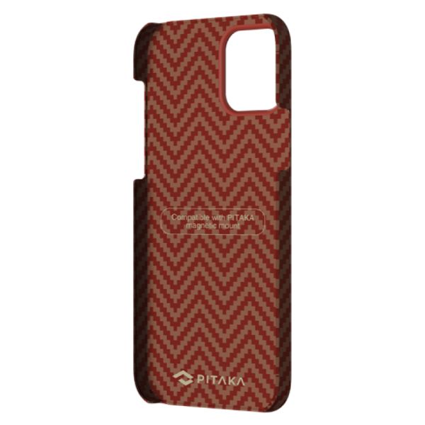 Чехол Pitaka MagEZ Case для Apple iPhone 12/12 Pro (Red/Orange Herringbone)