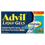 Advil, Liqui-Gels®, ибупрофен, мини-капсулы, 200 мг, 160 капсул с жидкостью