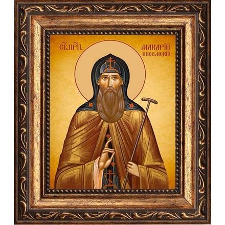 Макарий Писемский преподобный. Икона на холсте.