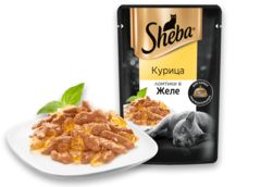Sheba пауч для взрослых кошек (кролик) желе 75 г