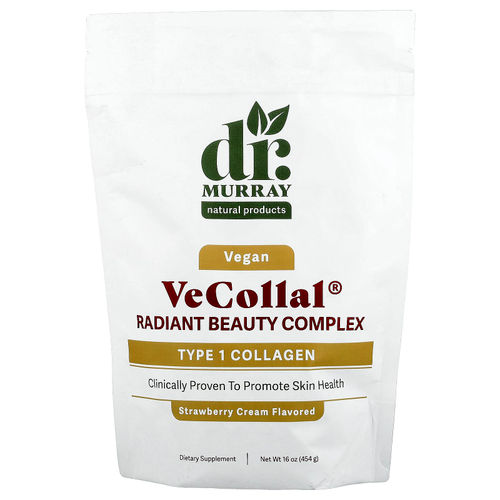 Dr. Murray's, VeCollal®, Vegan Radiant Beauty, клубничный крем, 454 г (16 унций)