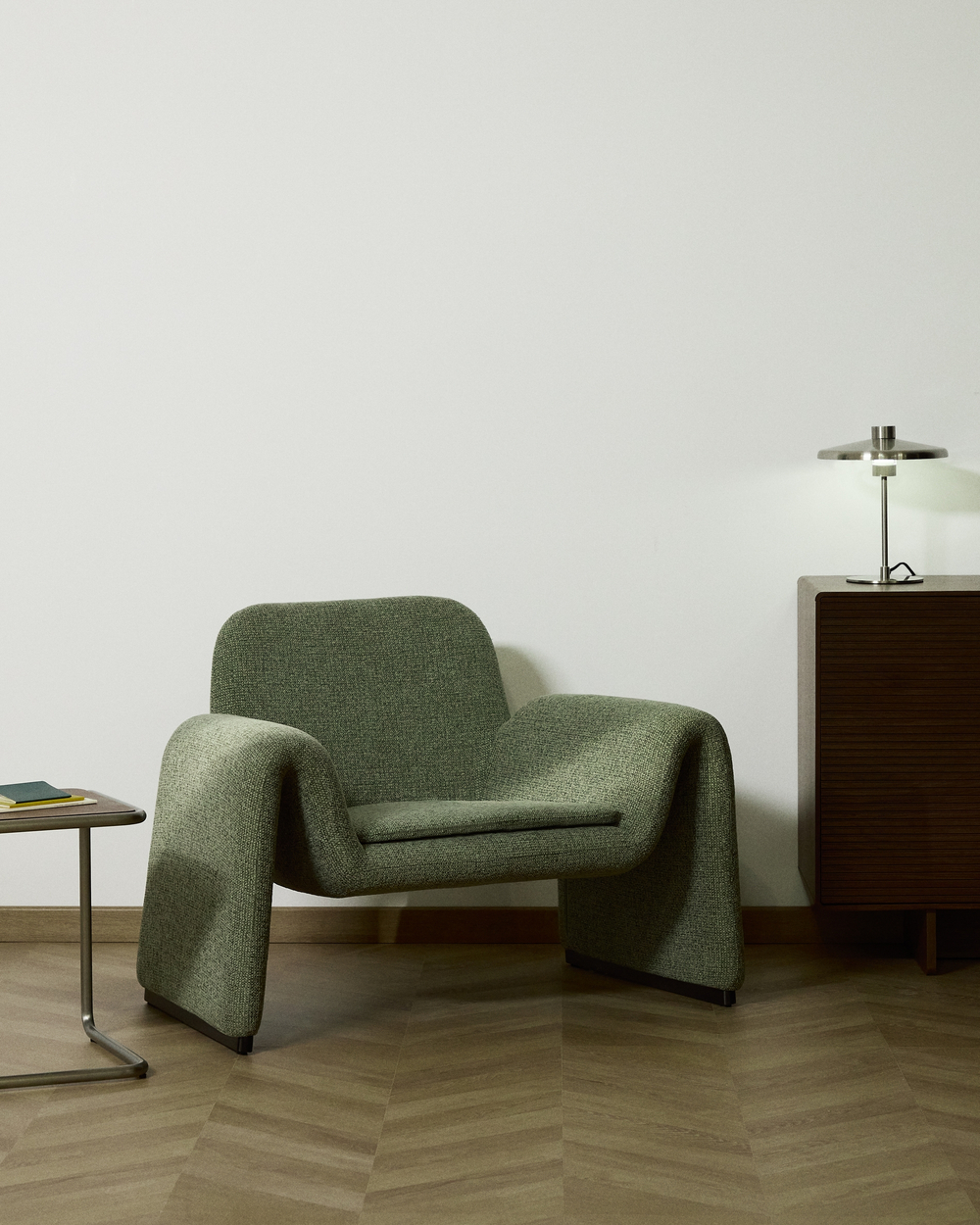 Кресло Melvia из зеленого шенилла