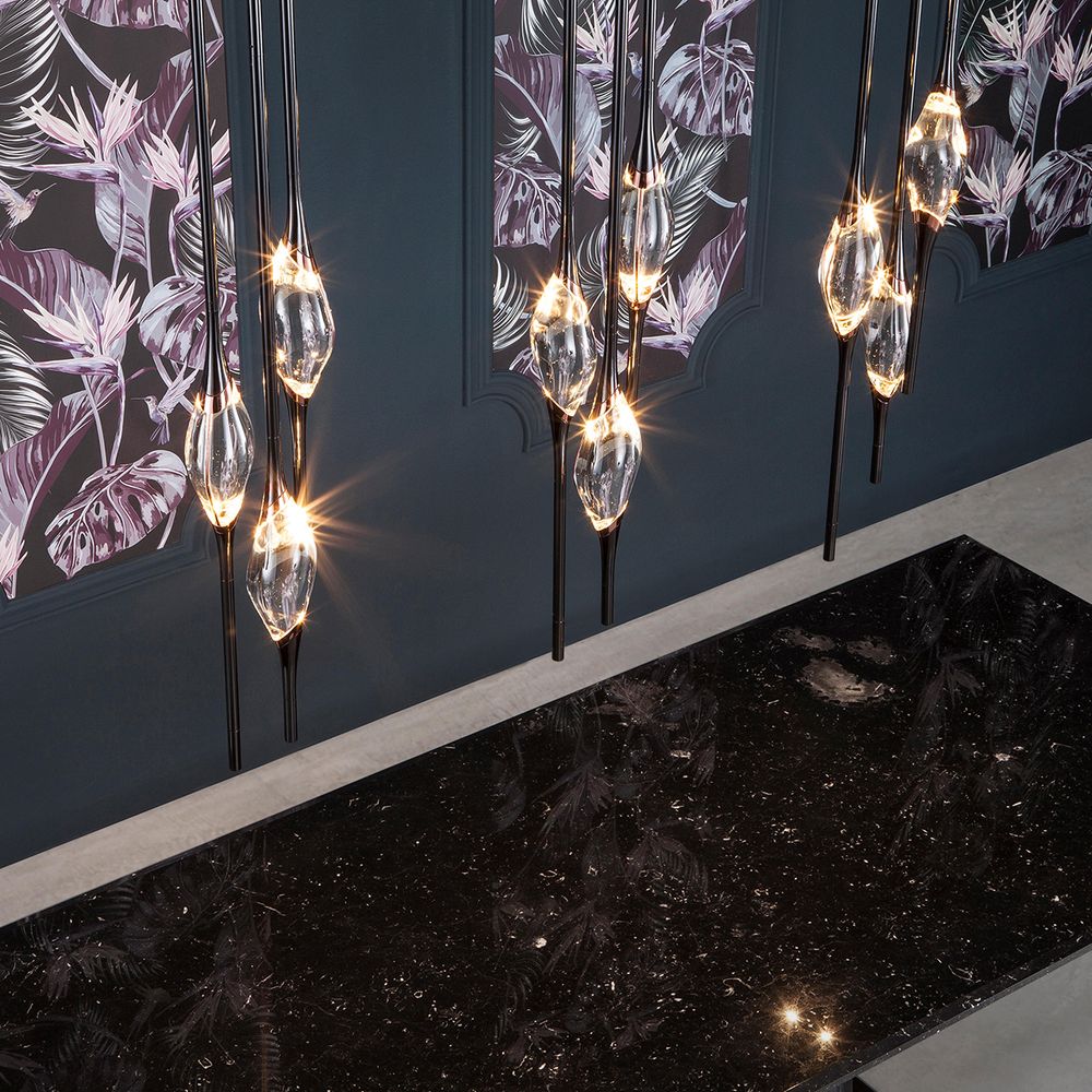 Подвесной светильник Pezzo 3 pearl black