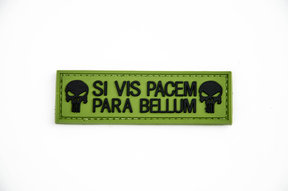 Шеврон Punisher. Si Vis Pacem Para Bellum PVC. Олива