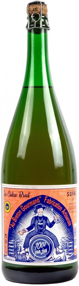 Сидр Сорр о Бретон Гурман Буше Брют / Sorre Cidre Au Breton Gourmand Bouche Brut 1.5л - стекло