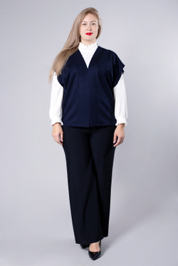 Жилет женский 3818зп, темно-синий #161ТСа063818зп