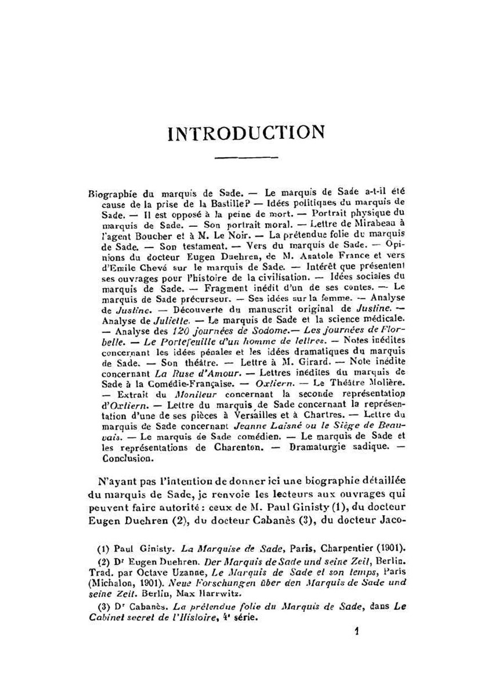 L'Oeuvres du Marquis de Sade | Marquis de Sade