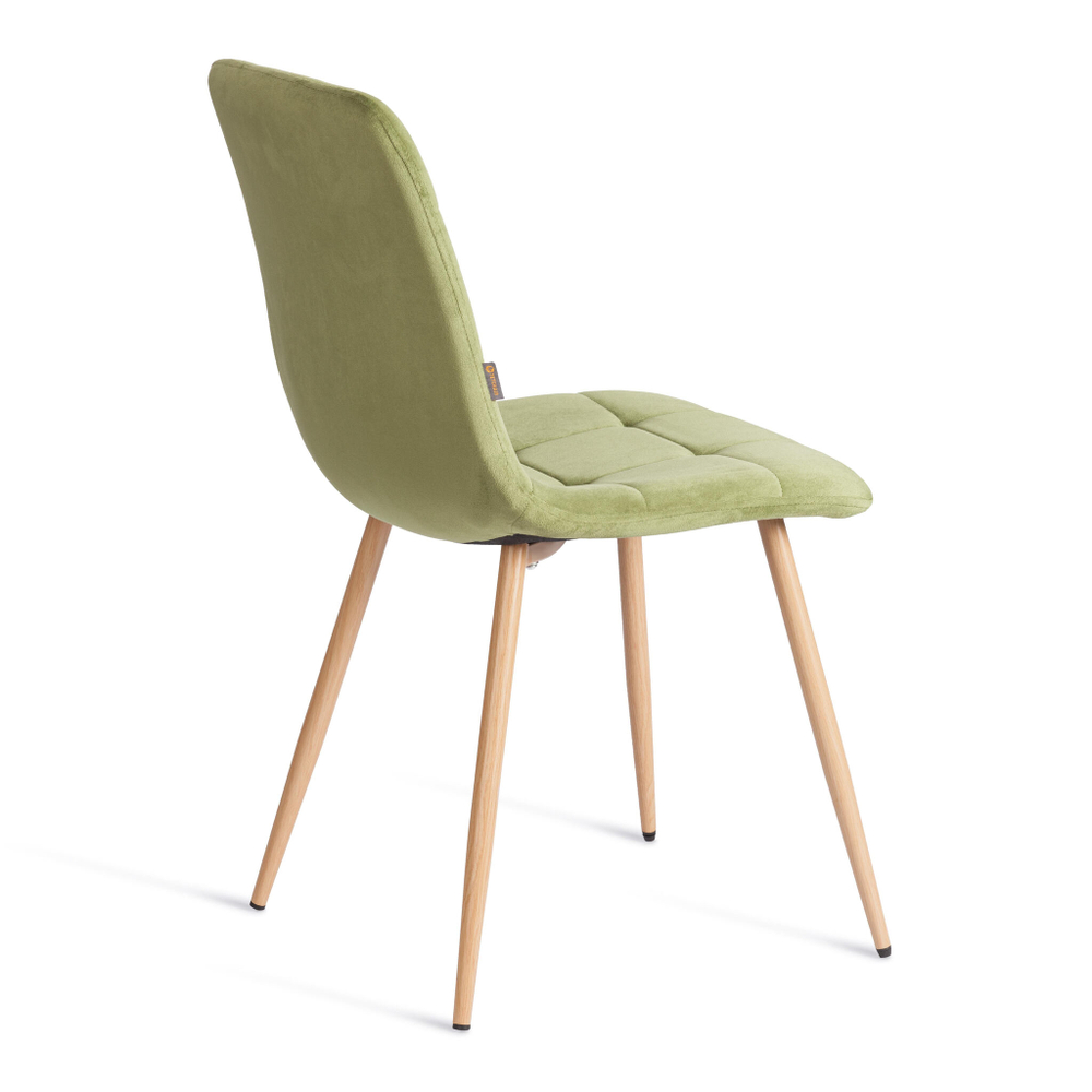 Стул CHILLY (mod. JSC-220) Велюр/металл , 44,5х52,5х88 см, Green (зеленый) HLR54 / натуральный