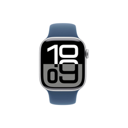 Умные часы Apple Watch Series 10 42mm Silver Aluminum Case with Sport Band Denim S/M