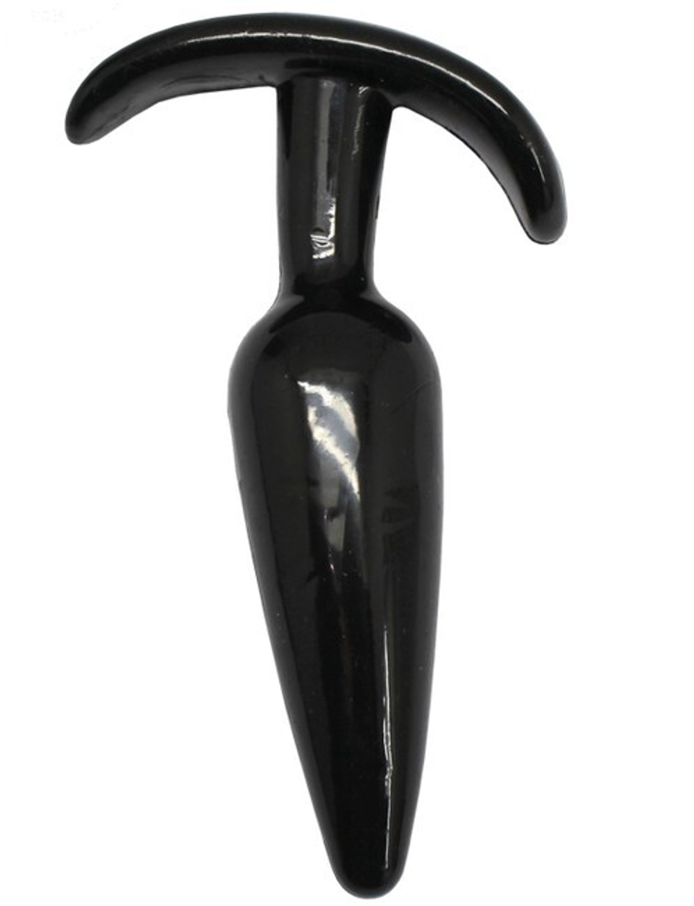 Анальная пробка для ношения (чёрная) 29х120 мм (Цвет: черный)