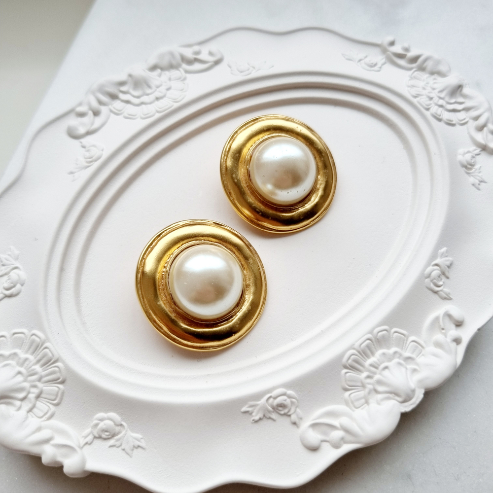 Клипсы с жемчугом