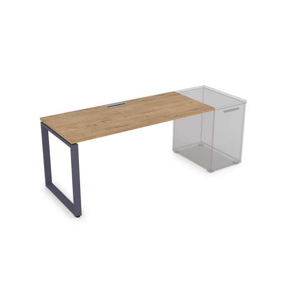 СДТ-О.974 Стол рабочий прямолинейный, приставной (1600*700*750)